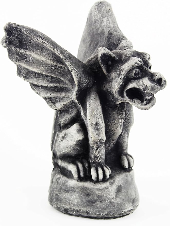 Gargoyle Cement Gargoyle Concrete Gothic European Halloween Statue French Cast Stone Outdoor Goth Statues