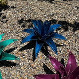 Mini Metal Agave - Garden Art (Blue)