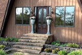 Greek Column Statue – Natural Granite Appearance – Made of Resin – Lightweight – 28” Height