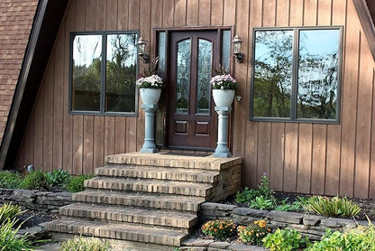 Greek Column Statue – Natural Granite Appearance – Made of Resin – Lightweight – 28” Height