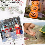 Aodaer 36 Pieces Plastic Inflatable Stakes 8.8 Inch Christmas Halloween Yard Stakes Heavy Duty Anchor Replacement Inflatable Accessories for Garden Outdoor Inflatable Decorations, Black