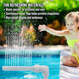 U.S. Pool Supply Swimming Pool Waterfall Spray Fountain - Adjustable Sprinkle Distance, Pool Spray Aerator Cools Water Temperature - In-Ground & Above-Ground Pools, Ponds, Fun Outdoor Yard Decoration
