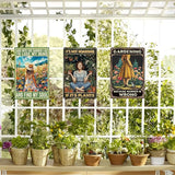 3 PCS Garden Gifts Women-Funny Metal Garden Signs Decor for Outside,Patio,Backyard,GardenersGardeners,and Plant Lovers,Mothers Grandmas and Housewarming 8x12inch