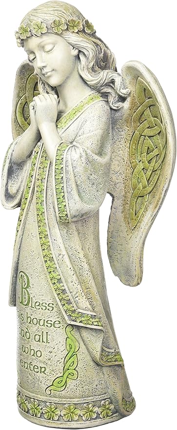 Joseph's Studio by Roman, 14.5" H Celtic Angel Garden Statue, Outdoor Décor, House Warming Gift,
