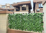 Expandable Faux Ivy Fence Privacy Screen Stretchable Artificial Hedge Single Sided for Balcony Patio Garden (1PC, Grape)…