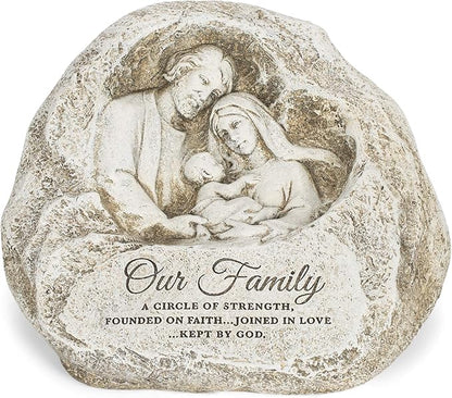 Joseph's Studio by Roman Inc., HOLY Family Garden, Garden Collection, Religious Statue, Holy Family, Memorial, Angel, Patron Saint, Décor (7x8x4)