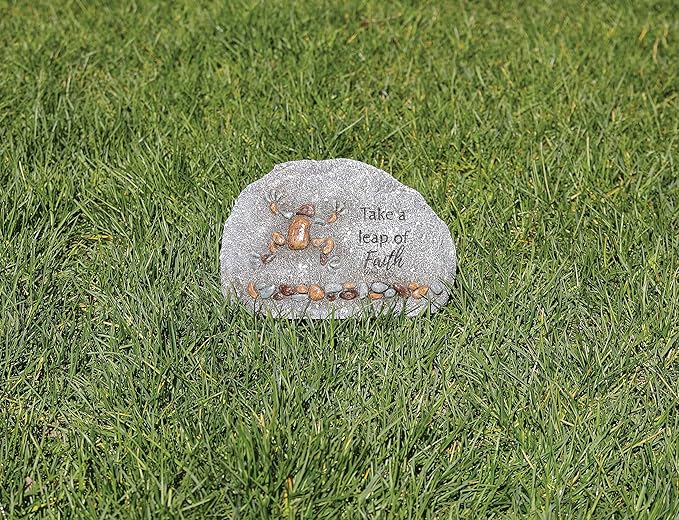 Roman 4-inch Frog Pebble Stone