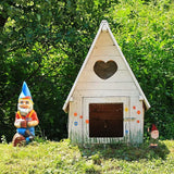 Relaxdays Peeing Gnome, Rude Figurine, Weatherproof, Frost Resistant, Garden Statue, Polyresin, Multicoloured, Synthetic Resin, 10 x 5 x 4 cm