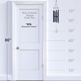 Woodstock Wind Chimes for Outside, Garden, Patio, Porch and Outdoor Decor (32") Bells of Paradise Pacific Blue Decorative Wind Chime Gifts (BPMPB)