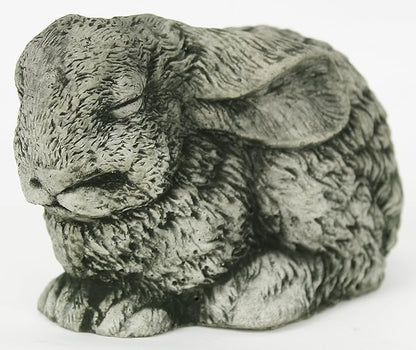 Sleeping Bunny Concrete Garden Statue Cement Animal Figure Cast Stone Bunny Figurine Garden Sculpture Outdoor Rabbit Sculpture