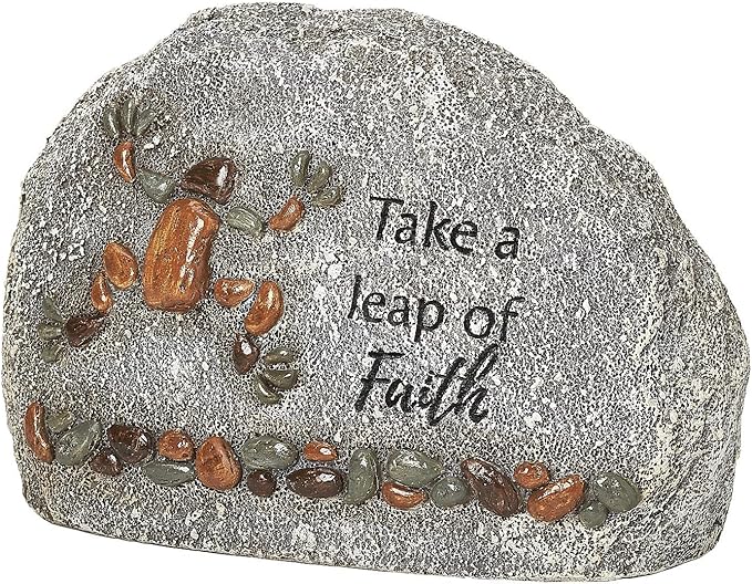 Roman 4-inch Frog Pebble Stone