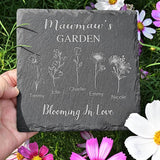 Personalized Garden Stone, Birth Flower Gifts, Custom Birth Month Flower, Mothers Day Presents, Gifts for Her, Mawmaw & Mom