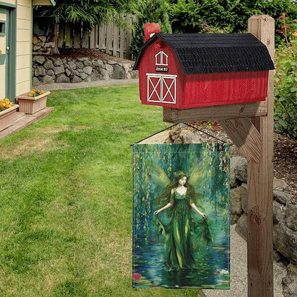 Fairy Elf Garden Flag Seasonal Double Sided 12 x 18 Inch Small Yard Flag for Indoor Outdoor Decor Holiday All Seasons