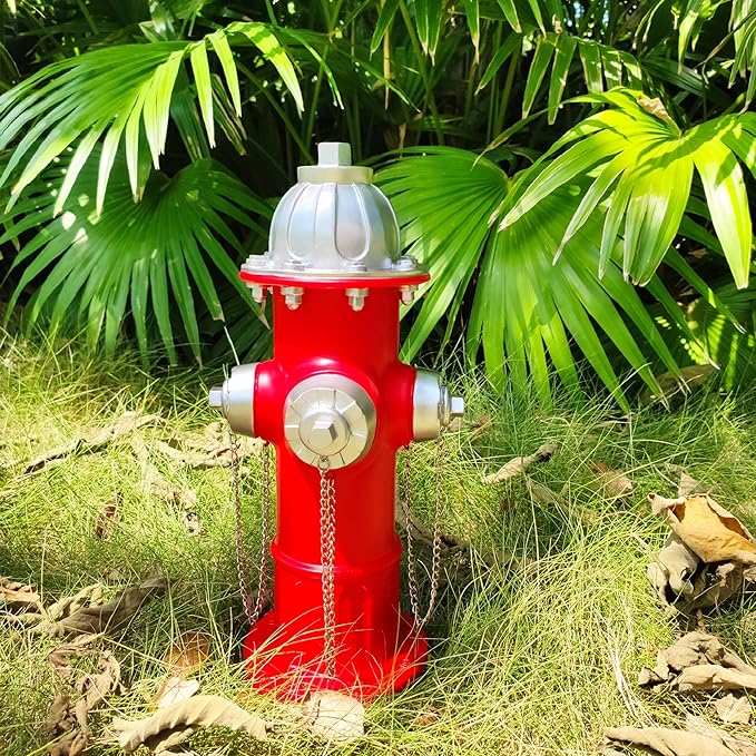 Dog Pee Post - Fake Fire Hydrant Outdoor Play Equipment, Puppy Training Post - 14.5 inch