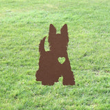 Personalized Scottie Yard Art Statue Stake,Custom Scottish Terrier Outdoor Decor,Memorial Remembrance Sculpture,Outdoor Statue for Yard Garden Porch Lawn Grassland Park Farm Flowerpot Decor.