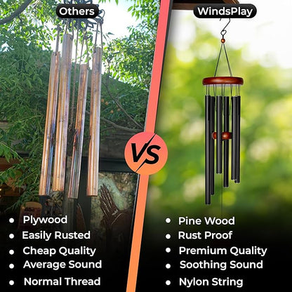 Best Memorial Wind Chimes for Outside - 32.5" Sympathy Wind Chimes Memorial Gifts for Loss of Loved One - in Remembrance Gifts - Best Bereavement Gift Idea for Loss of Loved One - Unique Funeral Gift