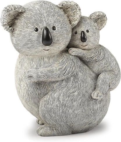 Roman Giftware Inc., Pudgy Pals Collection, Koala and Baby Statue, 8.5" H,Decorative, Garden Gift, Home Outdoor Decor