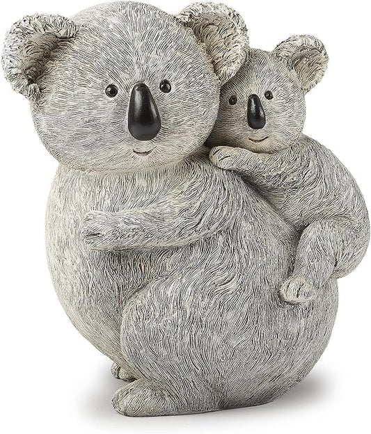 Roman Giftware Inc., Pudgy Pals Collection, Koala and Baby Statue, 8.5" H,Decorative, Garden Gift, Home Outdoor Decor