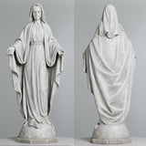 BC Catholic Our Lady of Grace Virgin Mary Statue, 24" H Holy Mother Statue for Garden, Mother Mary Décor for Outdoor Yard Patio Lawn Hallway, Religious Gift, Handpainted by Buildclassic