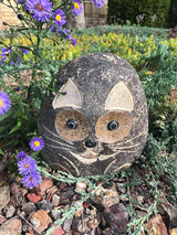8" Boulder Cat, Stone