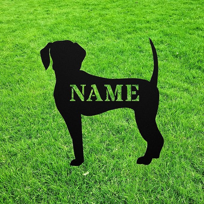 Personalized Beagle Garden Statue Stake,Custom Beagle Outdoor Yard Art Decor,Memorial Remembrance Sculpture for Yard Garden Porch Lawn Grassland Park Farm Flowerpot Decor.