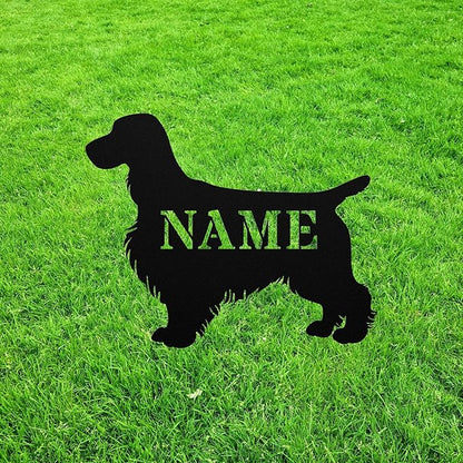 Personalized Cocker Spaniel Garden Statue Stake,CustomCocker Spaniel Art Decor,Memorial Remembrance Sculpture,Outdoor Statue for Yard Garden Porch Lawn Grassland Park Farm Flowerpot Decor.