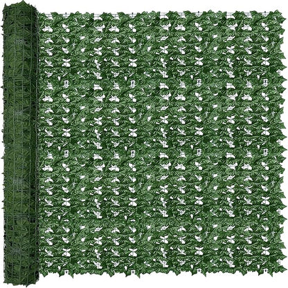 ODTORY Artificial Fence Privacy Screen: 6FT x 20FT UV-Anti Faux Greenery Backdrop Ivy Chain Link Shades Panels for Patio, Balcony, Garden,Deck,Backyard Indoor Outdoor Green Wall Decor