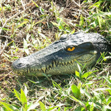 LUEUR Floating Alligator Head Garden Decor for Ponds & Pools – Realistic Crocodile Head Floating Ornament, Decorative Alligator Accent for Outdoor Water Features, Yard & Landscape Decoration