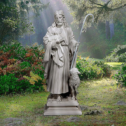 Design Toscano Jesus, The Good Shepherd Garden Statue: Large