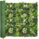 ODTORY Artificial Plant Wall Panels: 70"×120" UV-Anti Faux Grass Wall Backdrop Boxwood Ivy Fence Privacy Screen Fake Greenery Leaf Hedge for Outdoor,Indoor,Garden,Backyard and Home Decor