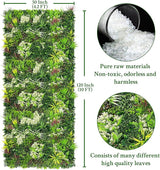 ODTORY Artificial Plant Wall Panels: 50"×120" UV-Anti Faux Grass Wall Backdrop Boxwood Ivy Fence Privacy Screen Fake Greenery Leaf Hedge for Outdoor,Indoor,Garden,Backyard and Home Decor