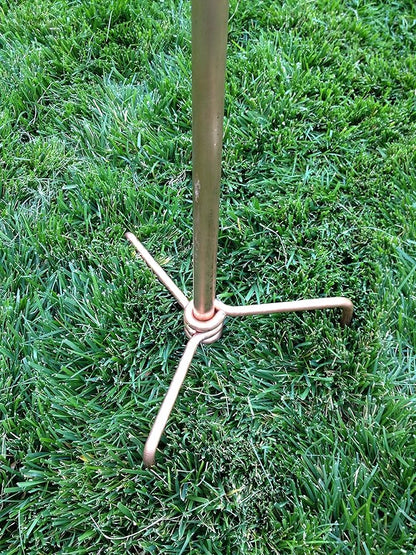 Stanwood Wind Sculpture Kinetic Copper Dual Helix Spinner