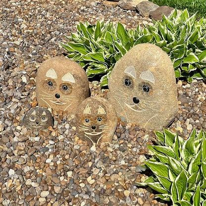 6" Boulder Stone Cat