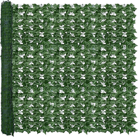 ODTORY Artificial Ivy Privacy Fence Wall Screen,60X120 in UV-Anti Faux Greenery Backdrop Ivy Vine Leaf Hedges Fence Panels for Patio, Balcony, Garden, Backyard Indoor Outdoor Green Wall Decor