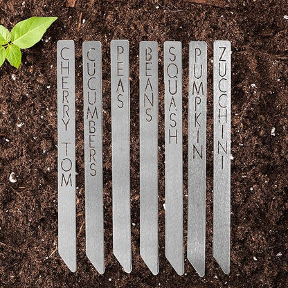 Customizable 15" Metal Garden Markers - Personalized Plant Labels, Herb & Vegetable Stakes, Outdoor Garden Signs, 80+ Varieties for Easy Plant ID (Single - 15 inches long)
