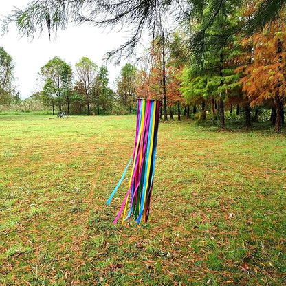 Satin Ribbon Windsock Streamer, Outdoor Decorations for Your Patio, Garden, Yard, Dock and Camper, 49-Inch, WS-49K-01