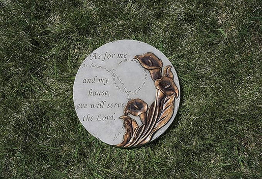 Roman Giftware Inc., Garden Collection, 9" D AS for ME and My House,Religious, Inspirational, Durable (9x1x9)