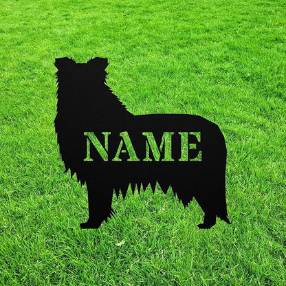 Borgi Garden Statue Stake,Borgi Outdoor Yard Art Decor,Border Collie Corgi Personalized Memorial Remembrance Sculpture Statue for Yard Garden Porch Lawn Grassland Park Farm Flowerpot Decor.