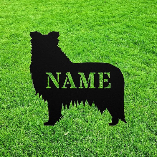 Borgi Garden Statue Stake,Borgi Outdoor Yard Art Decor,Border Collie Corgi Personalized Memorial Remembrance Sculpture Statue for Yard Garden Porch Lawn Grassland Park Farm Flowerpot Decor.