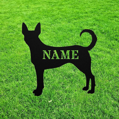 Personalized Carolina Dog Yard Statue Stake,Custom Metal Outdoor Garden Art Decor Memorial Remembrance Sculpture for Yard Garden Porch Lawn Grassland Park Farm Flowerpot Decor