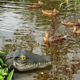 LUEUR Floating Alligator Head Garden Decor for Ponds & Pools – Realistic Crocodile Head Floating Ornament, Decorative Alligator Accent for Outdoor Water Features, Yard & Landscape Decoration