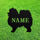 Pomeranian Memorial Garden Statue Stake,Custom Pomeranian Outdoor Yard Art Decor,Personalized Remembrance Sculpture,Outdoor Statue for Yard Garden Porch Lawn Grassland Park Farm Flowerpot Decor.