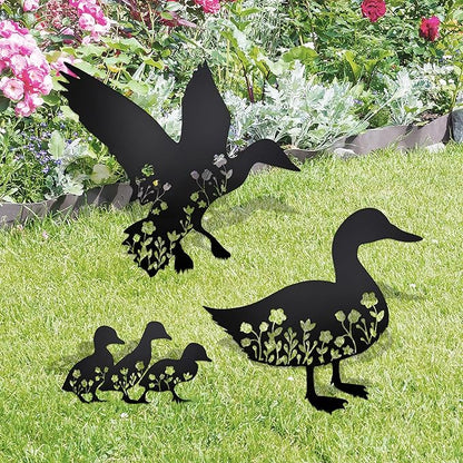 Duck Garden Statue Decor Mallard Duck Statue Decorative Garden Stakes for Yard Ornaments