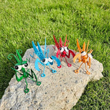 Metal Praying Mantis Sculptures Outdoor Yard Art Garden Patio Decor, Set of 4 Statues for Insect-Themed Garden Decoration