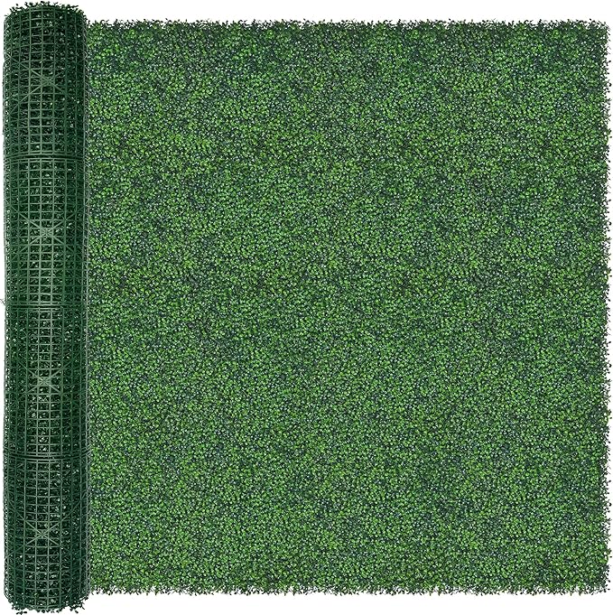 ODTORY Artificial Ivy Privacy Fence Wall Screen: 72 X144 in (72 sqft) UV-Anti Faux Boxwood Roll Panels Greenery Backdrop Ivy Vine Leaf Hedges Fence Panels for Indoor Outdoor Green Wall Decor