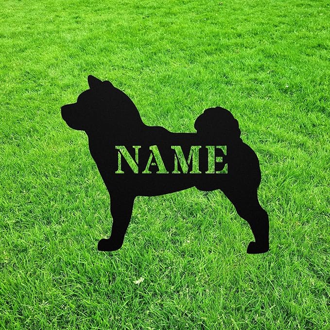 Personalized Shiba Inu Garden Statue Stake,Custom Shiba Inu Outdoor Yard Art Decor,Memorial Remembrance Sculpture,Outdoor Statue for Yard Garden Porch Lawn Grassland Park Farm Flowerpot Decor.