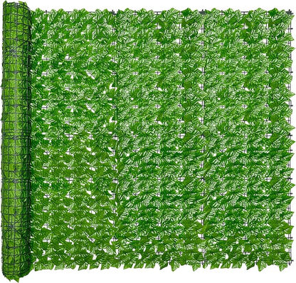 Bybeton 60" x 120" Artificial Ivy Privacy Fence Screen, UV Protected Faux Ivy Privacy Fence Roll, 50 Sq. Ft. Dense Greenery Wall Panels for Outdoor Patio, Garden, Balcony and Backyard Decor
