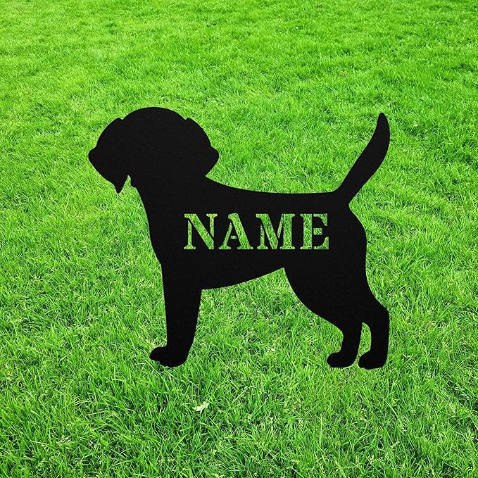 Beagle Memorial Garden Statue Stake,Custom Beagle Outdoor Yard Art Decor,Personalized Remembrance Sculpture,Outdoor Statue for Yard Garden Porch Lawn Grassland Park Farm Flowerpot Decor.