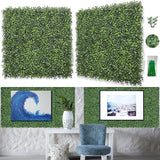 Bybeton 10-Pack Artificial Boxwood Panels (20"x20"), Covers 27.7 Sq.Ft. - 5-Year UV-Proof Ultra-Dense Faux Greenery Wall Backdrop for Outdoor Privacy Fence, Patio & Indoor Decor