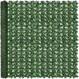 Odtory Artificial Ivy Privacy Fence Wall Screen: 72 x144 in UV-Anti Faux Greenery Backdrop Ivy Vine Leaf Hedges Fence Panels for Patio, Balcony, Garden, Backyard Indoor Outdoor Green Wall Decor